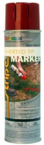 T93225 MUNICIPAL & UTILITY WATER-BASED INVERTED TIP MARKER PAINT - SAFETY RED T93225
